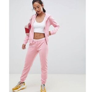 Juicy Couture Baby Pink Velour Joggers